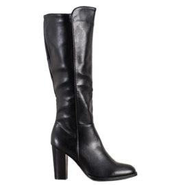 Seastar Kozaki Z Eko Skóry czarne