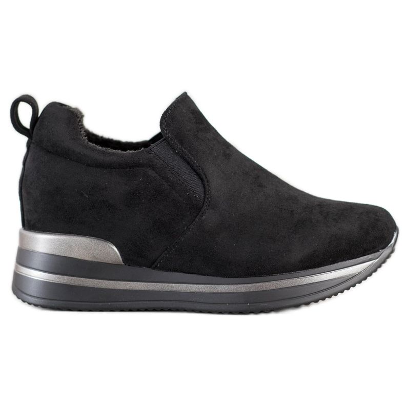 Gogo Ocieplane Buty Na Platformie czarne