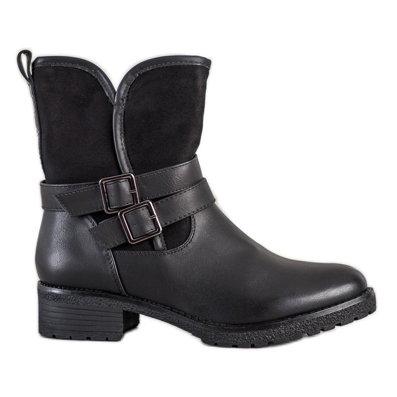 Super Mode Wygodne Workery czarne