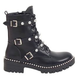 Workery z ćwiekami czarne NC1022 Black