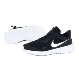 Buty Nike Revolution 5 Flyease Psv Jr CQ4648-004 białe czarne