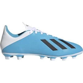 Buty piłkarskie adidas X 19.4 FxG niebiesko białe F35378 niebieskie niebieskie