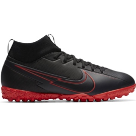 Buty piłkarskie Nike Mercurial Superfly 7 Academy Tf Junior AT8143 060 czarne czarne