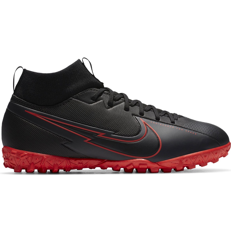 Buty piłkarskie Nike Mercurial Superfly 7 Academy Tf Junior AT8143 060 czarne czarne