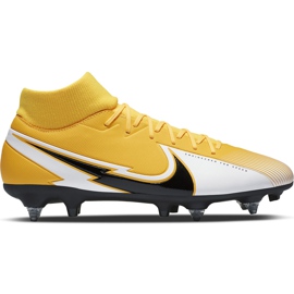 Buty piłkarskie Nike Mercurial Superfly 7 Academy Sg Pro Ac BQ9141 801 pomarańczowe żółte