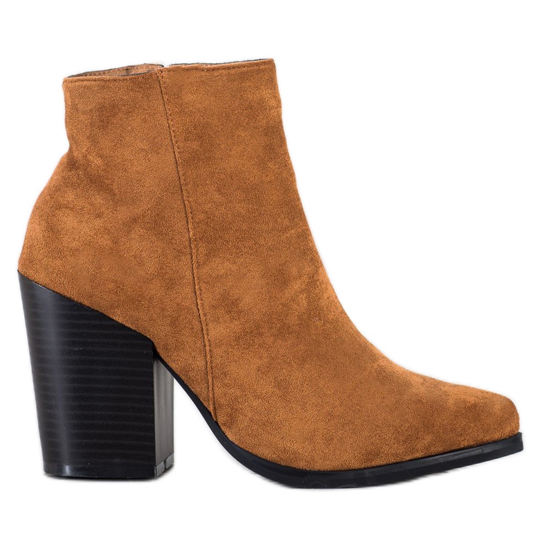 Marquiz Botki Na Szerokim Słupku brązowe