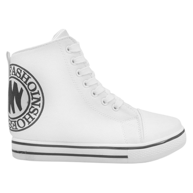 Modne Sneakersy LT1608 Biały białe