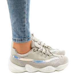 Beżowe buty sportowe MS523-8 beżowy