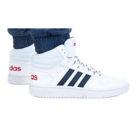 Buty adidas Hoop 2.0 Mid M FW4478 białe granatowe