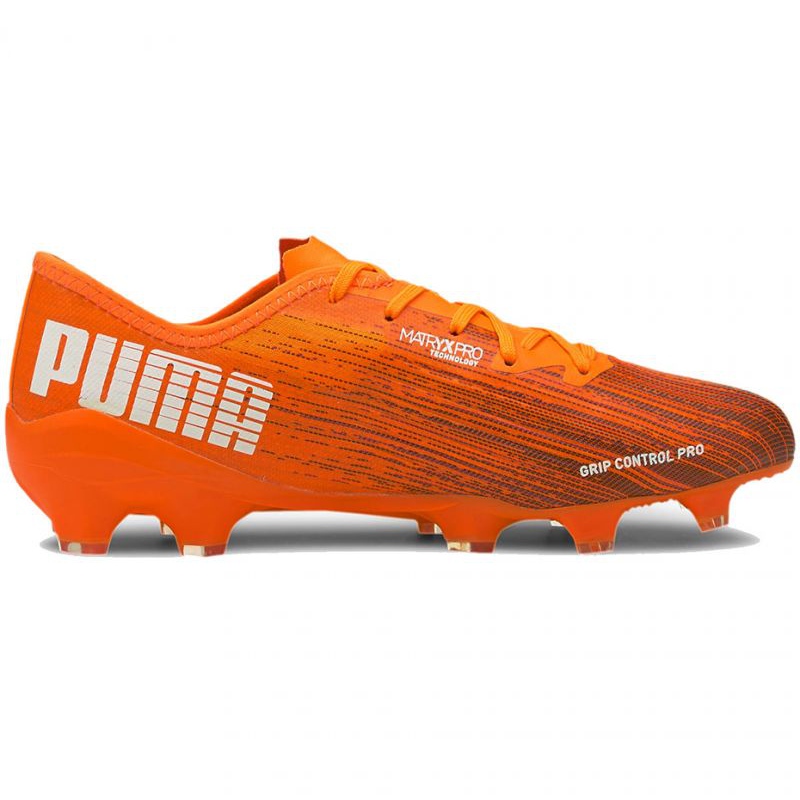 Buty piłkarskie Puma Ultra 2.1 Fg Ag M 106080 01 pomarańczowe wielokolorowe