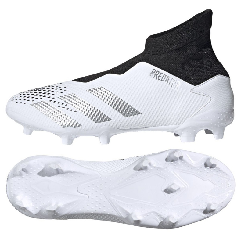 Buty piłkarskie adidas Predator 20.3 Ll Fg M FW9198 białe wielokolorowe