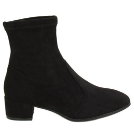Botki z miękką cholewka czarne YK-103 Black