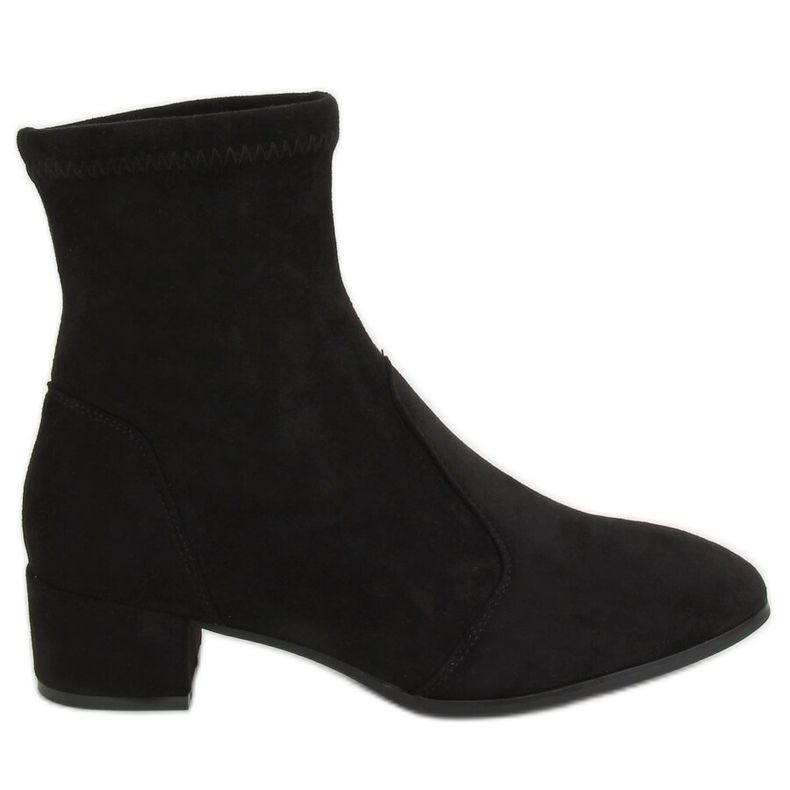 Botki z miękką cholewka czarne YK-103 Black