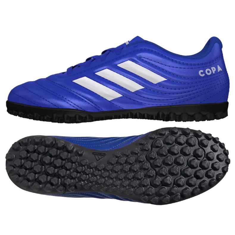 Buty piłkarskie adidas Copa 20.4 Tf M EH1481 niebieskie wielokolorowe