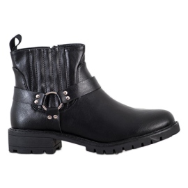 Cm Paris Krótkie Czarne Workery