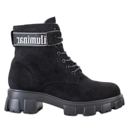 Weide Zamszowe Traperki Na Platformie czarne