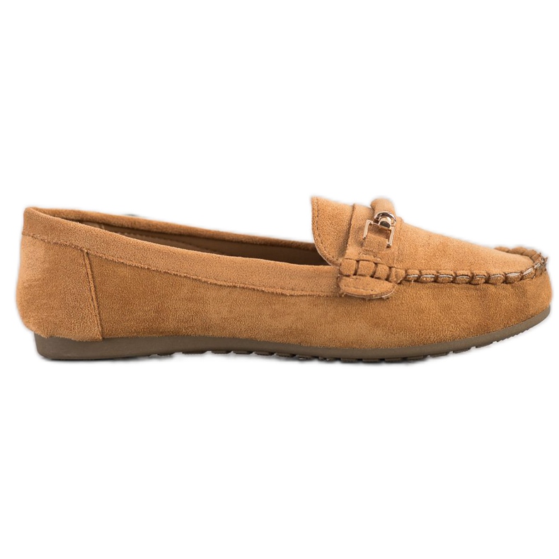 Queen Vivi Casualowe Mokasyny brązowe