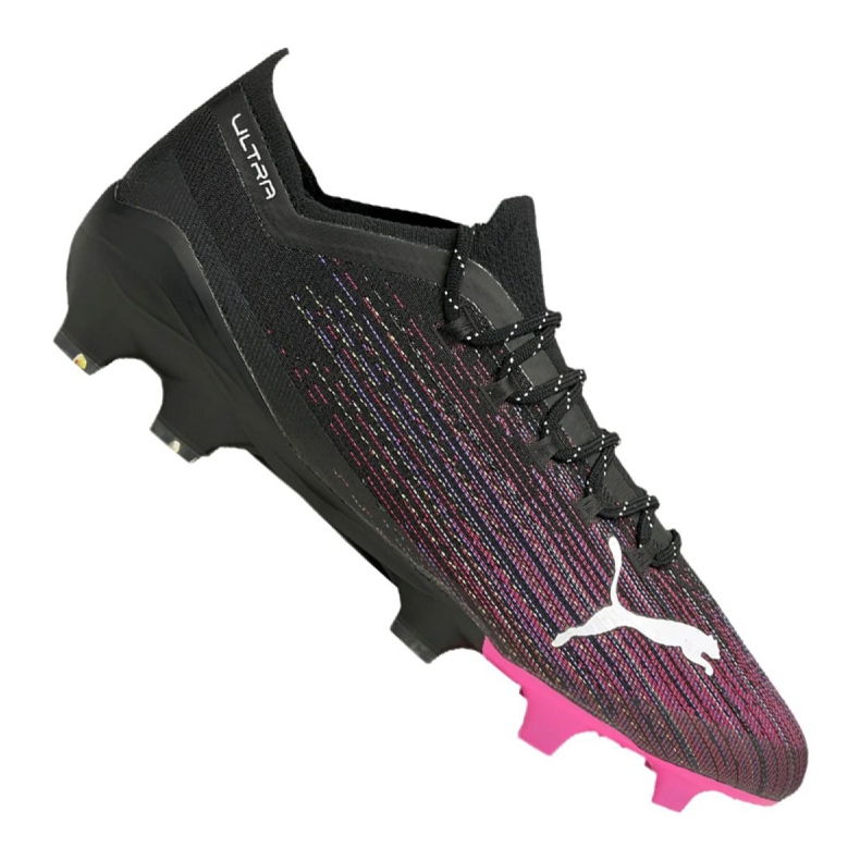 Buty piłkarskie Puma Ultra 1.1 Fg M 106044-03 czarny, czarny, różowy czarne