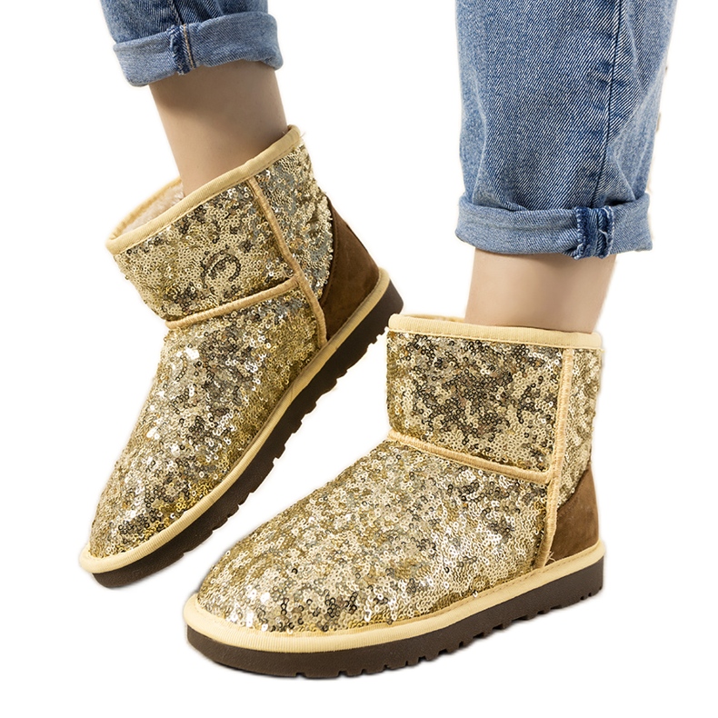 Beżowe botki ocieplane typu emu Autumnsnow beżowy