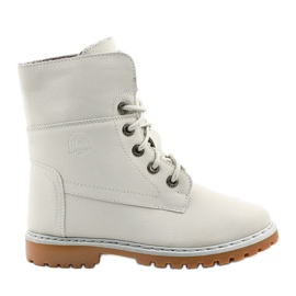 Szare ocieplane botki traperki Tent