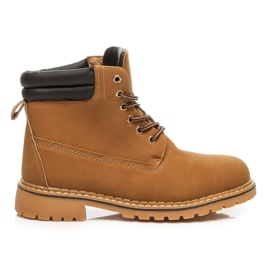 Mtt Sport Wiązane Traperki Z Ociepleniem brązowe