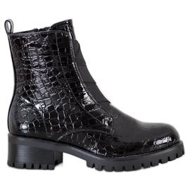 Super Me Workery Snake Print czarne