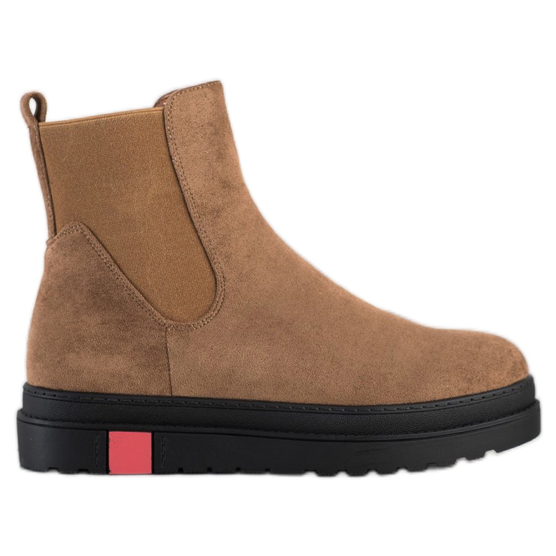 Seastar Botki Na Platformie khaki zielone