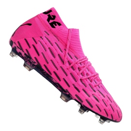 Buty piłkarskie Puma Future 6.1 Netfit Fg / Ag M 106179-03 różowy,czarny różowe