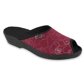 Befado obuwie damskie pu 581D195 czerwone wielokolorowe