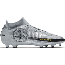 Buty piłkarskie Nike Phantom Gt Scorpion Academy Dynamic Fit FG/MG DA2266 001 srebrny/szary srebrny