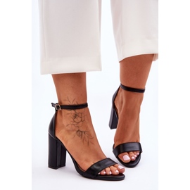 WD1 Sandały Na Obcasie Czarne Individual 2
