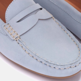 Marco Shoes Mokasyny z elastyczną podeszwą niebieskie 6