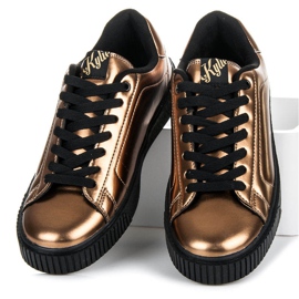 Kylie Trampki Na Platformie żółte 1