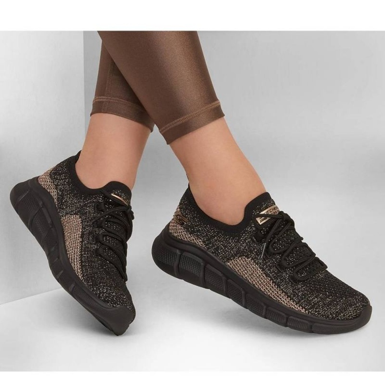 Buty Skechers Bobs B Flex - Fall Sparks W 117113 Bkgd czarne 2