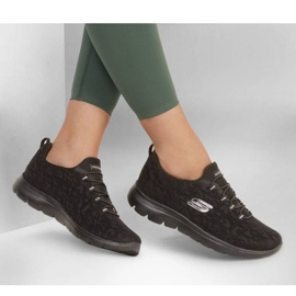 Buty Skechers Summits - Leopard Spot W 149037 Bbk czarne 2