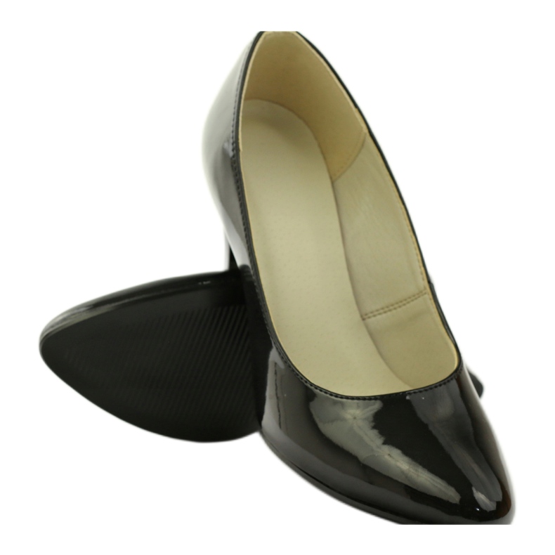 Czółenka Lakierowane Czarne ZUZA 128 3