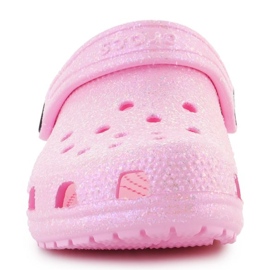 Klapki Crocs Classic Glitter Clog K Jr 206993-6S0 różowe 1