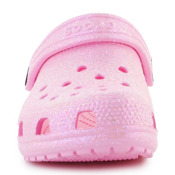 Klapki Crocs Classic Glitter Clog K Jr 206993-6S0 różowe 1