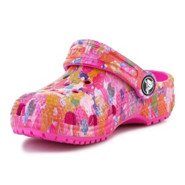 Klapki Crocs Classic Hyper Real Clog Jr 208451-90H różowe 2