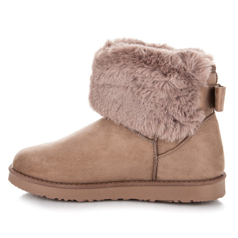 Kylie Mukluki z kokardą brązowe 1