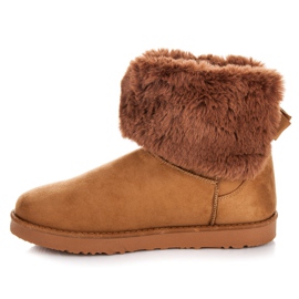 Kylie Mukluki Z Kokardą brązowe 1