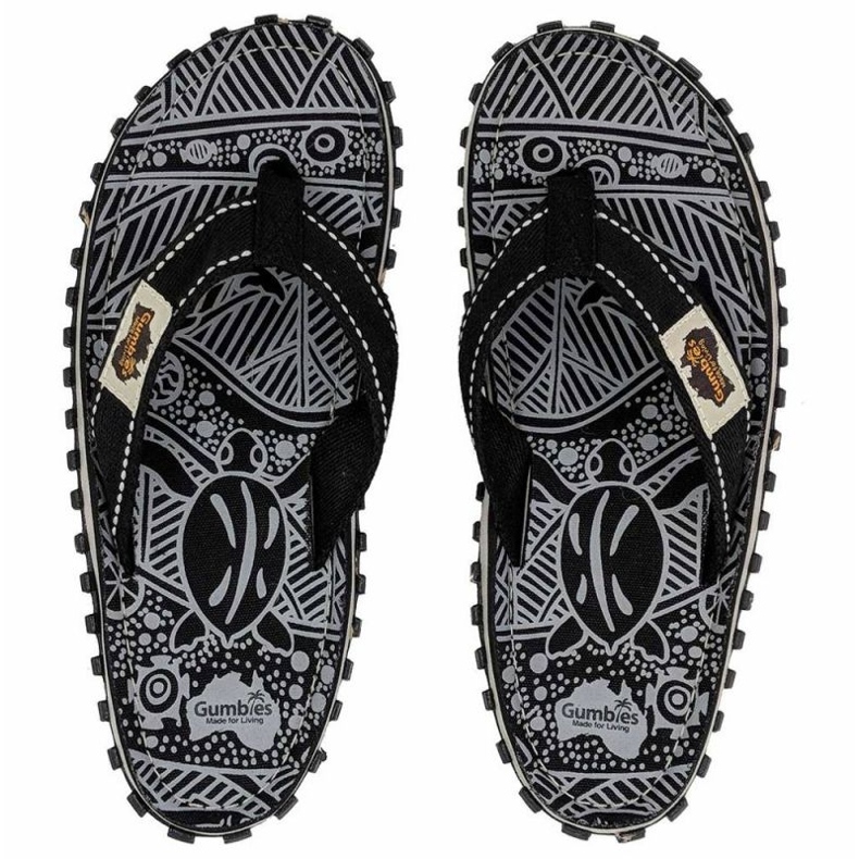 Japonki Gumbies Islander G-IS-UNI-BLSIG czarne 1