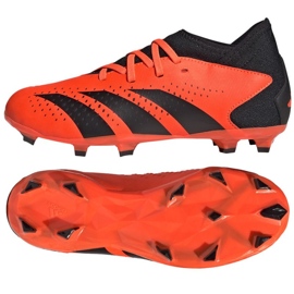 Buty piłkarskie adidas Predator Accuracy.3 Fg Jr GW4608 pomarańcze i czerwienie pomarańczowe 1