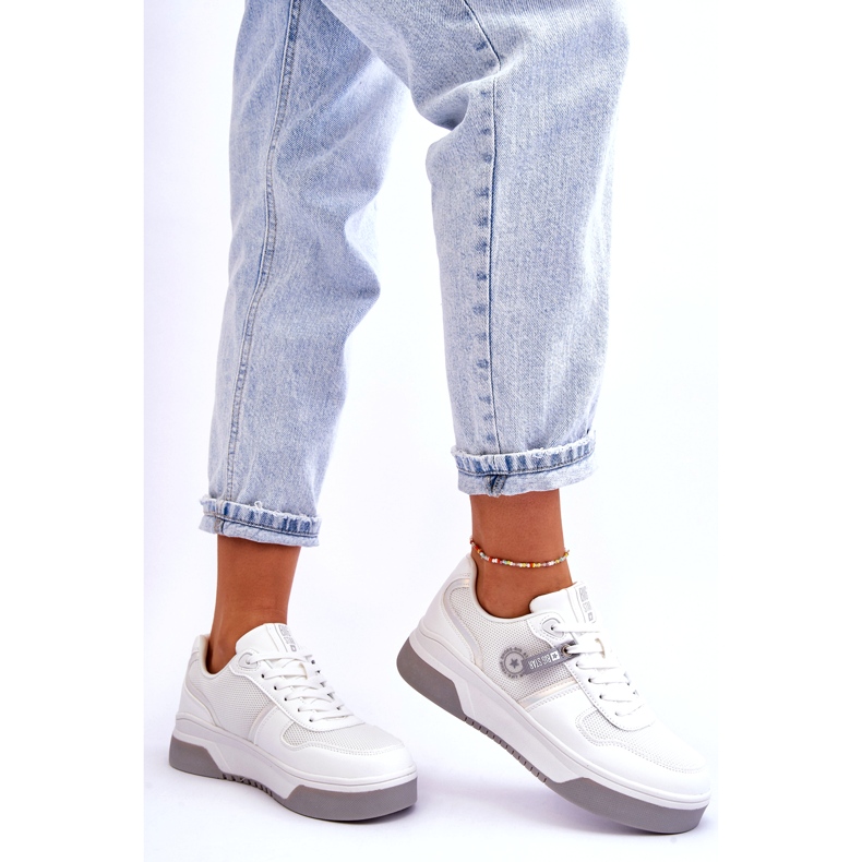 Klasyczne Sneakersy Memory Foam System Big Star LL274A024 Białe 2