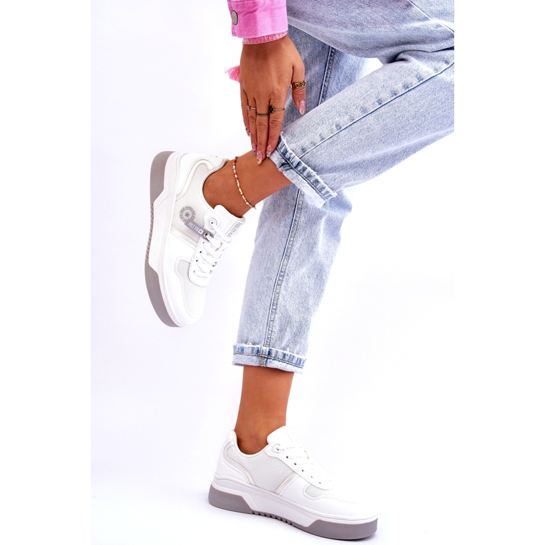 Klasyczne Sneakersy Memory Foam System Big Star LL274A024 Białe 1
