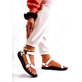 Damskie Sportowe Sandały Białe 3