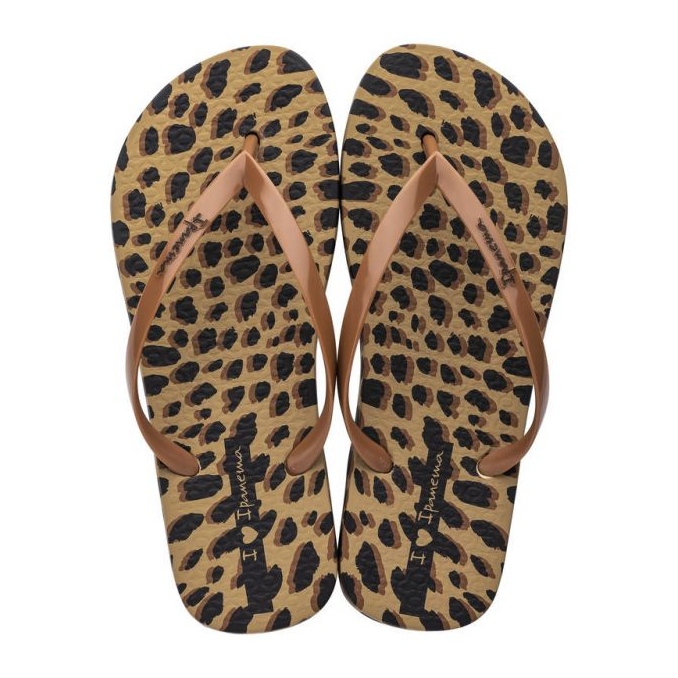 Japonki Ipanema Animale Print Ii Fem W 83306 AJ138 brązowe 2