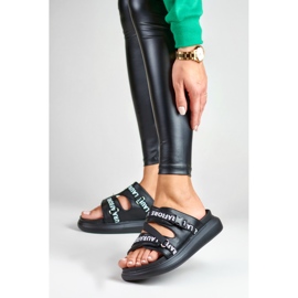 Stylowe czarne klapki La.Fi 2