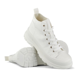 Białe trampki nad kostkę 1