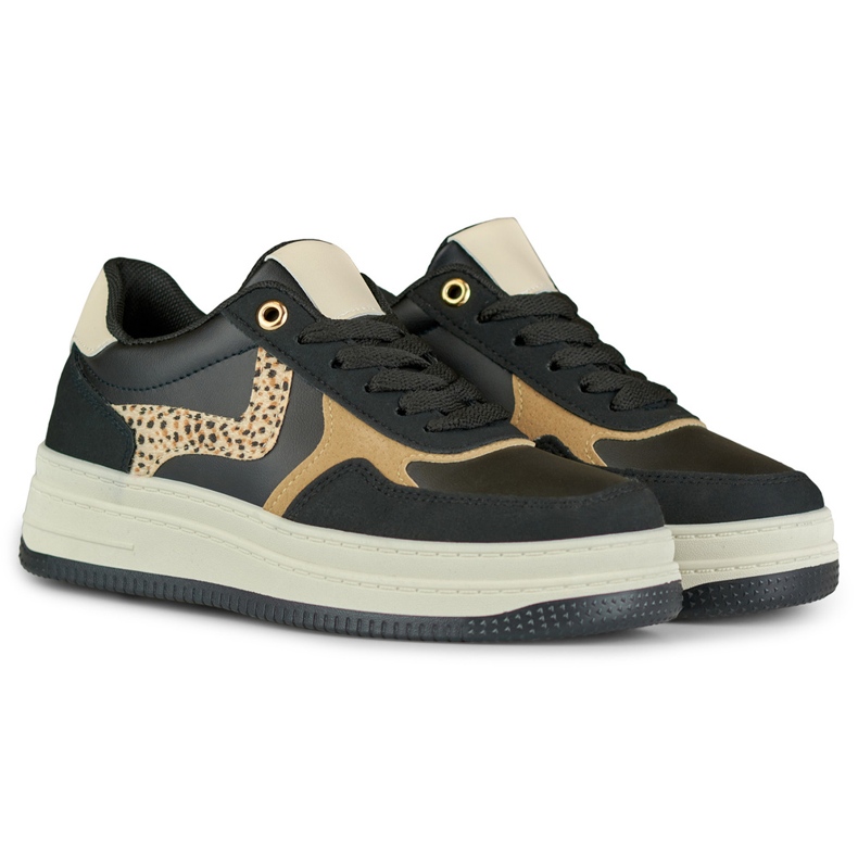 Czarne sneakersy damskie Lara 2